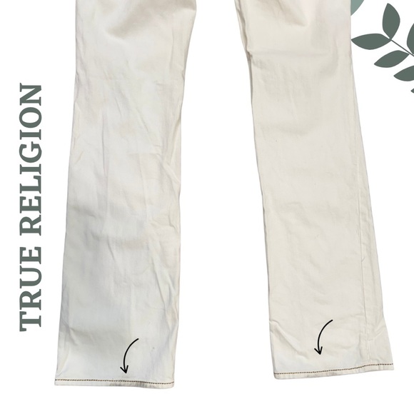 True Religion Wimen’s Off White Bootcut Jeans – Size 30 – Made in USA - Picture 8 of 12